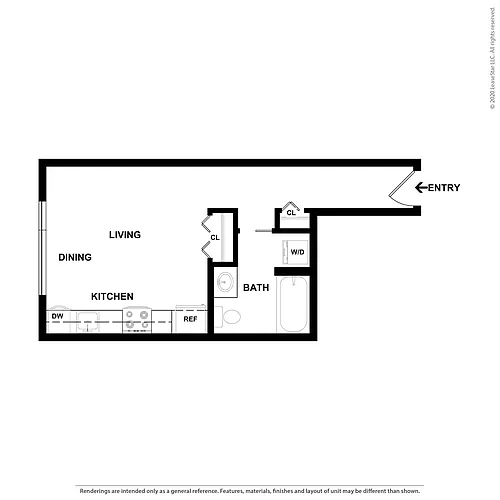 Floor plan Studio 2A - Income Limited
