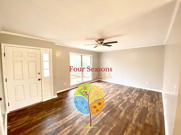 Living room with large picture window