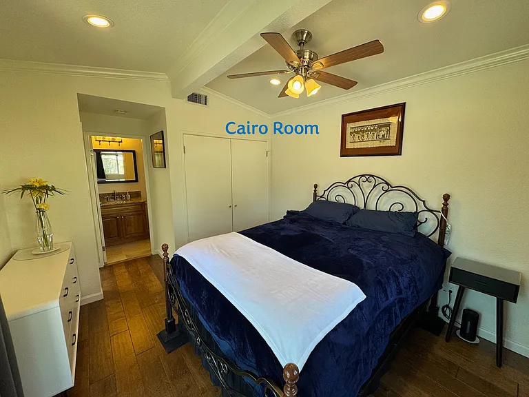 Another view of the Cairo Room and the entrance to its private en suite bathroom.