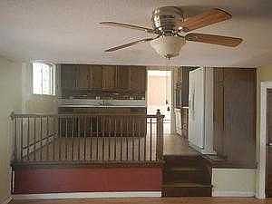 View of Kitchen area from Den