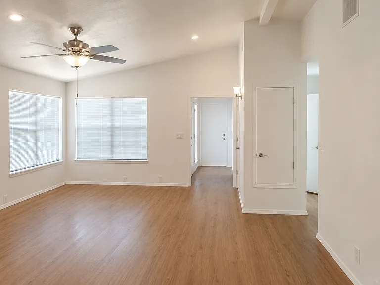 Newly renovated open living room