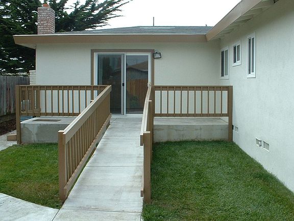 New ramp in back yard