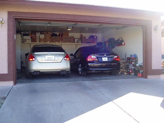 Two car garage room for Beamer and Max