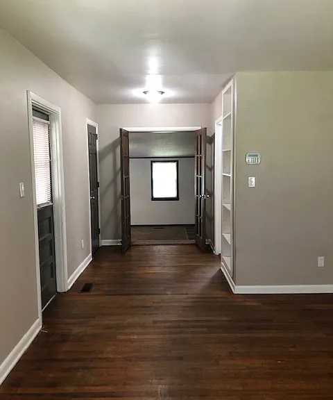 living room with hard wood floors