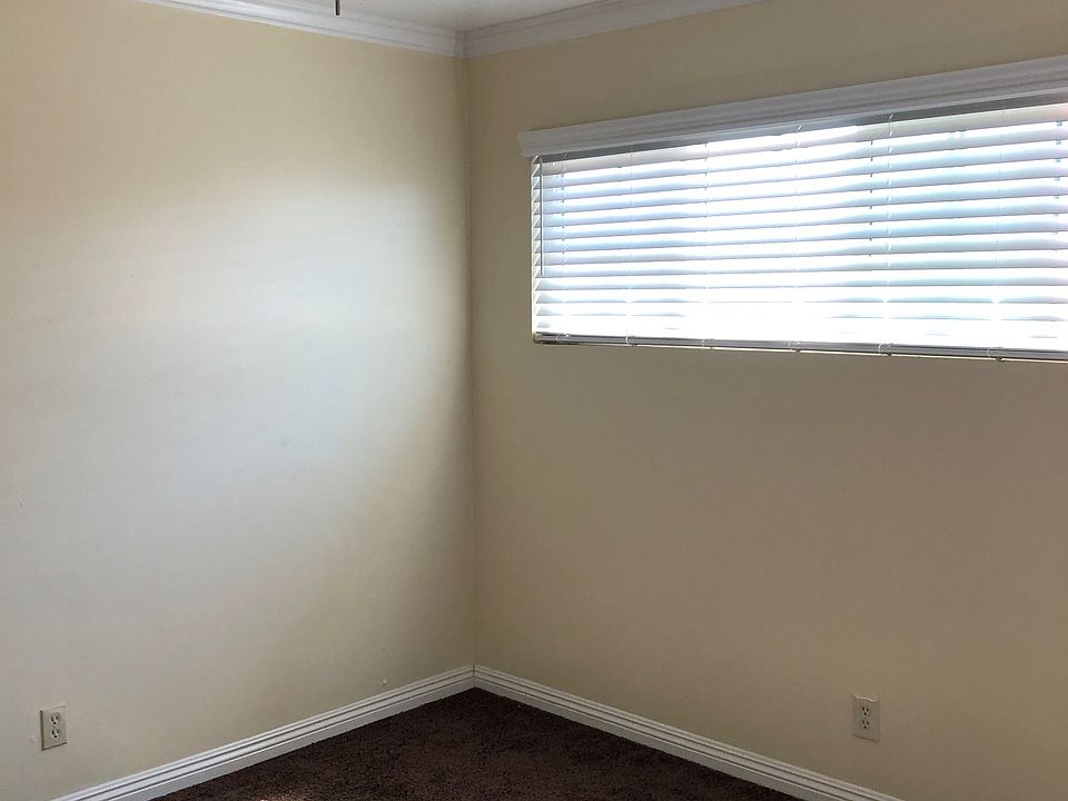 2nd Bedroom with ceiling fan and light, large closet, new carpet, and extra large window.