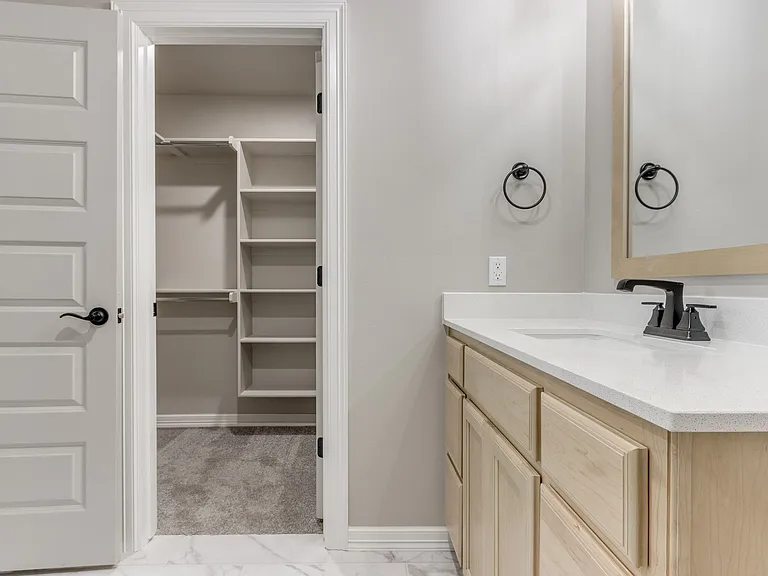 Master Bathroom view to Closet