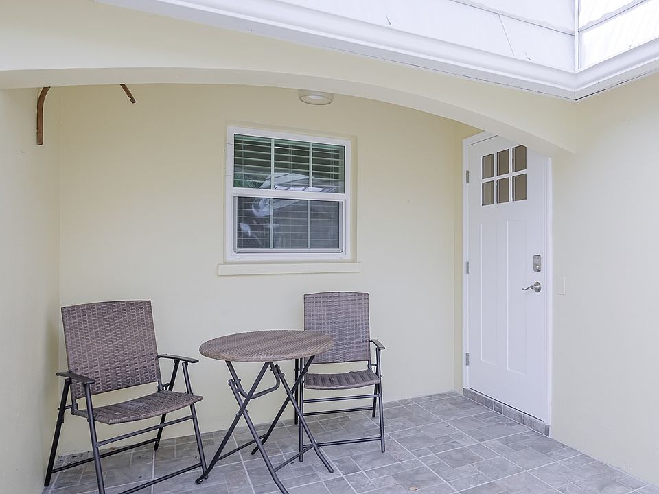 Front door and patio