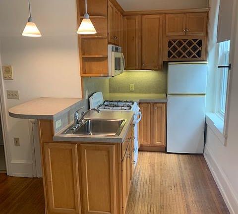 Kitchen with wine rack