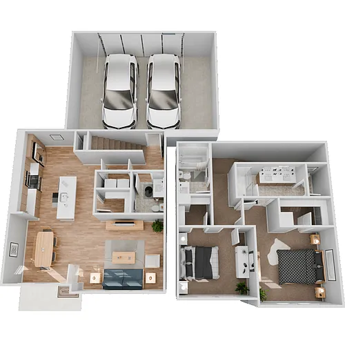 Floor plan PLAN B2 TOWNHOME