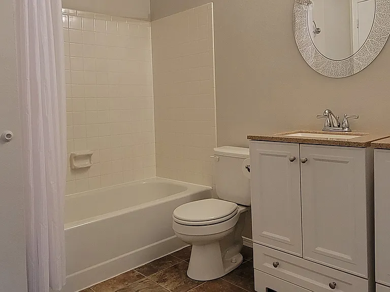 Upstairs Jack and Jill bathroom.