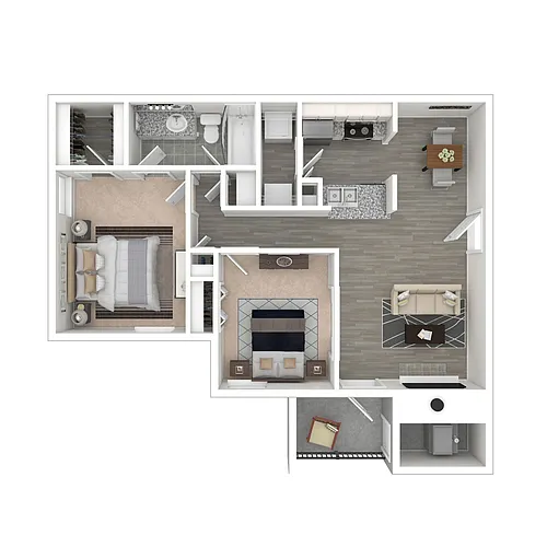 Floor plan 2X1-Cedar