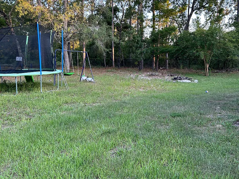 peaceful quiet backyard