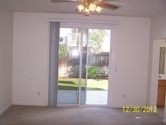 master bedroom has slider