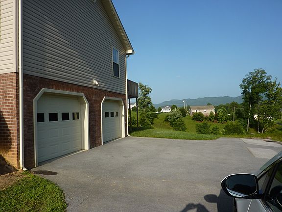 Two car garage and large driveway