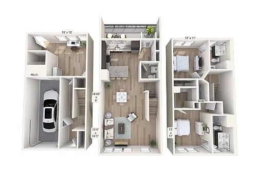 Floor plan B1T-1748sq-2105