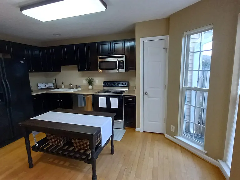 Kitchen view - island not included