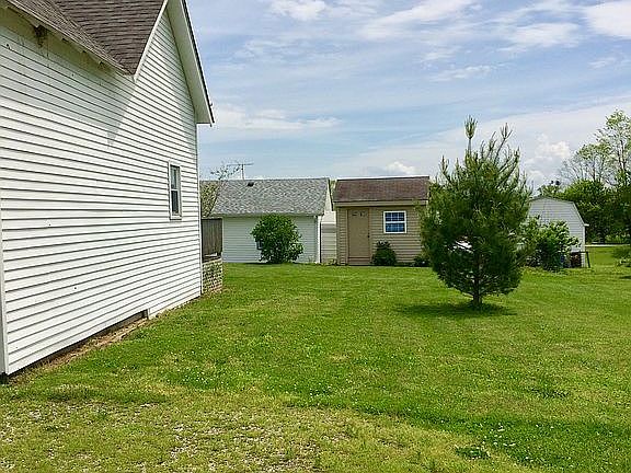South side of house to shed