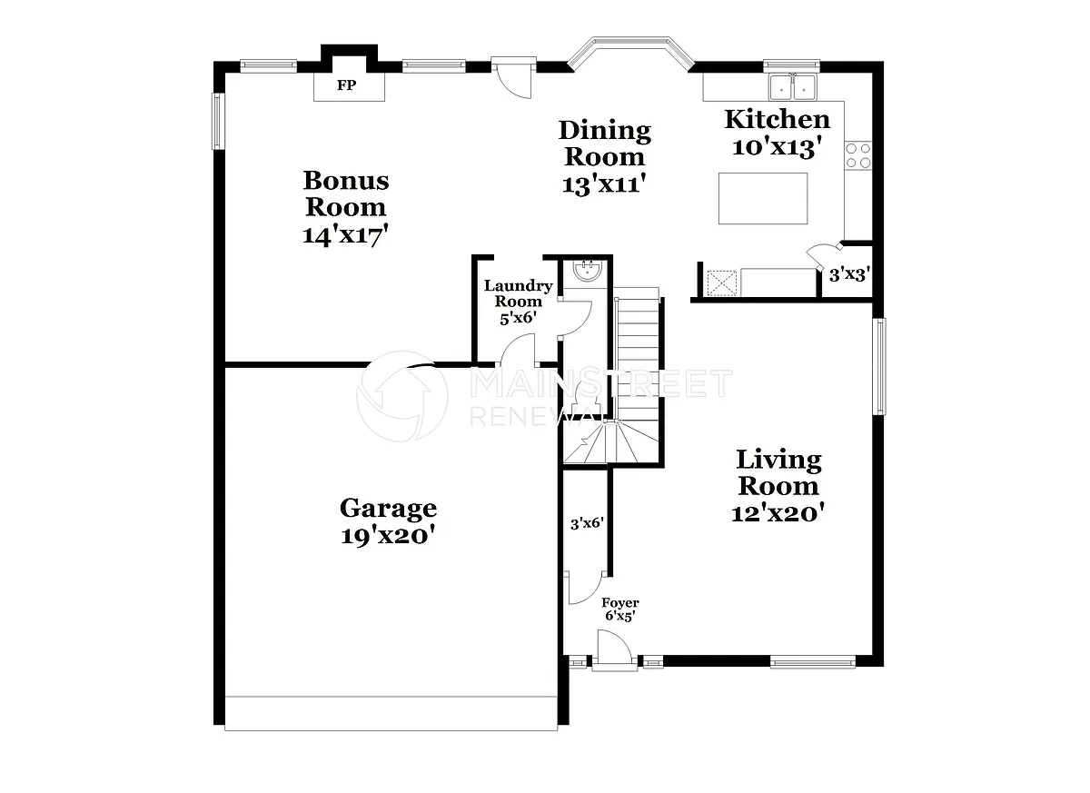 Floor Plan - 8926 Westcreek