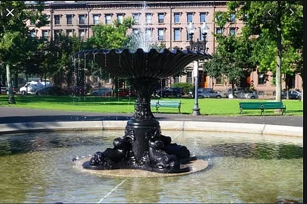 Fountain at Blackstone Square.
