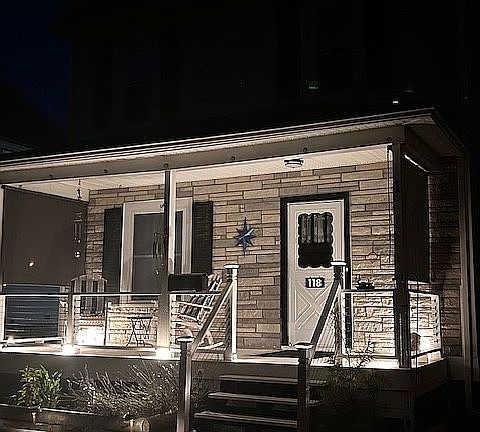 motion lights at night