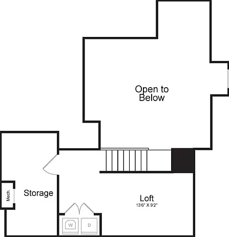Two Bedroom Two Bath with Loft (1630 SF) | Second Floor Two Bedroom Two Bath with Loft (1630 SF) | Second Floor