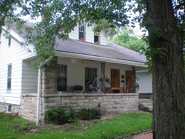 Lower level apartment has a private entrance located at the rear of the house.