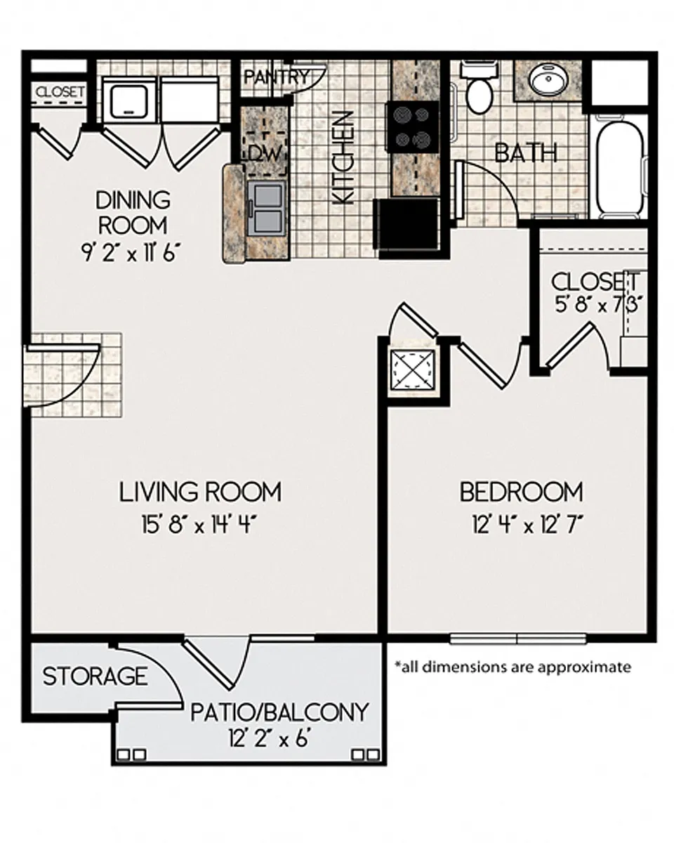 Floor plan 1M Floorplan