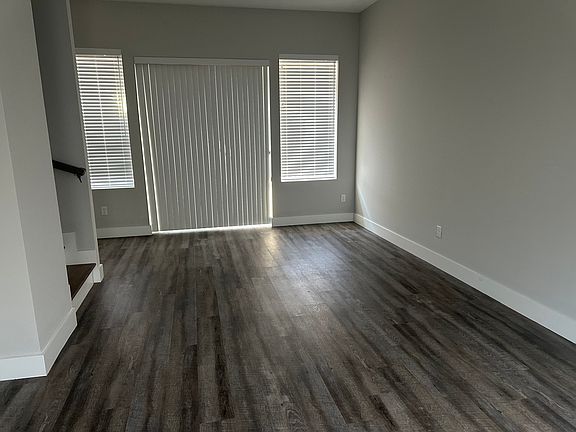 Second floor with custom blinds