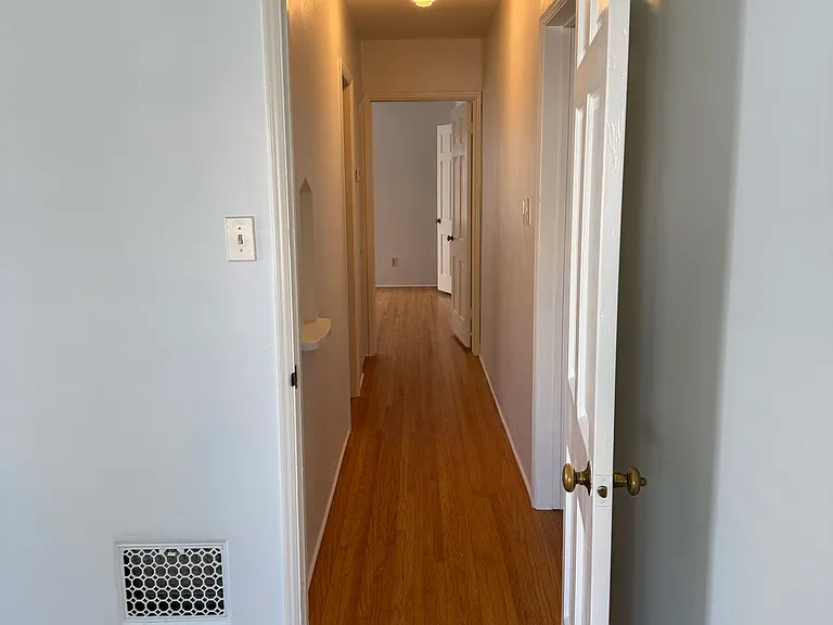 front bedroom area looking down the hallway