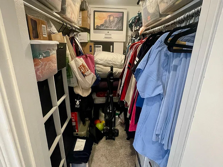 HUGE walk in closet in 2nd bedroom