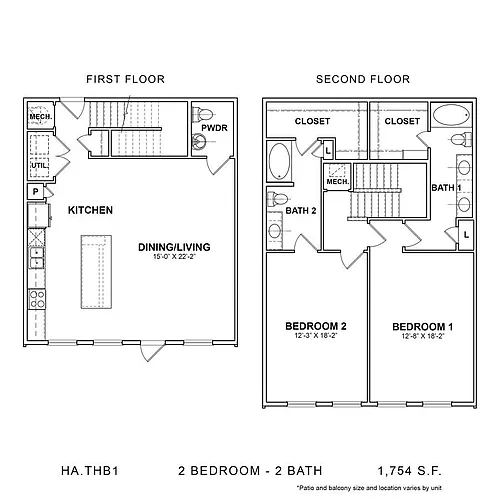 Floor plan HA.THB1