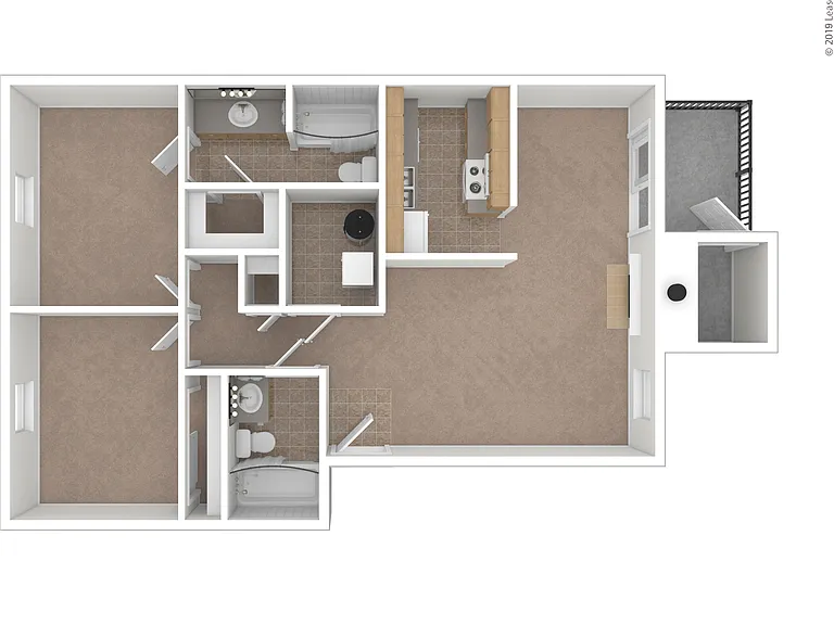 Carribean: Beds - 2: Baths - 2: SqFt Range - 945 to 945