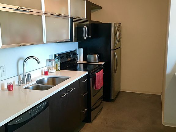 Stainless steel & glass kitchen