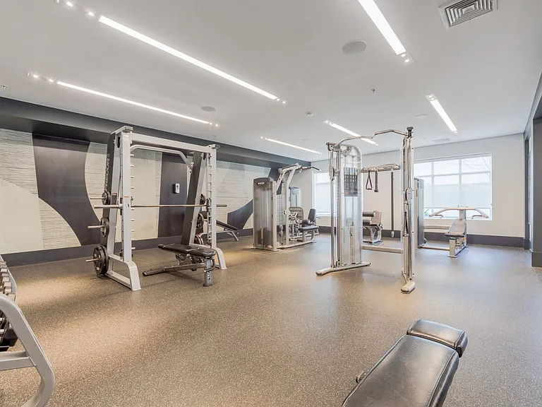 Weight Machines in the Fitness Center at The Heights at Glen Mills in Glen Mills, PA 19342