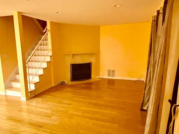 Living room with fireplace