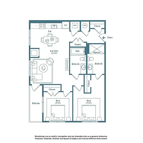 Floor plan Doudy