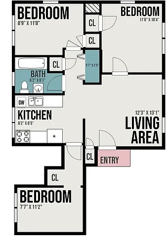 Floor plan 3 Bedroom