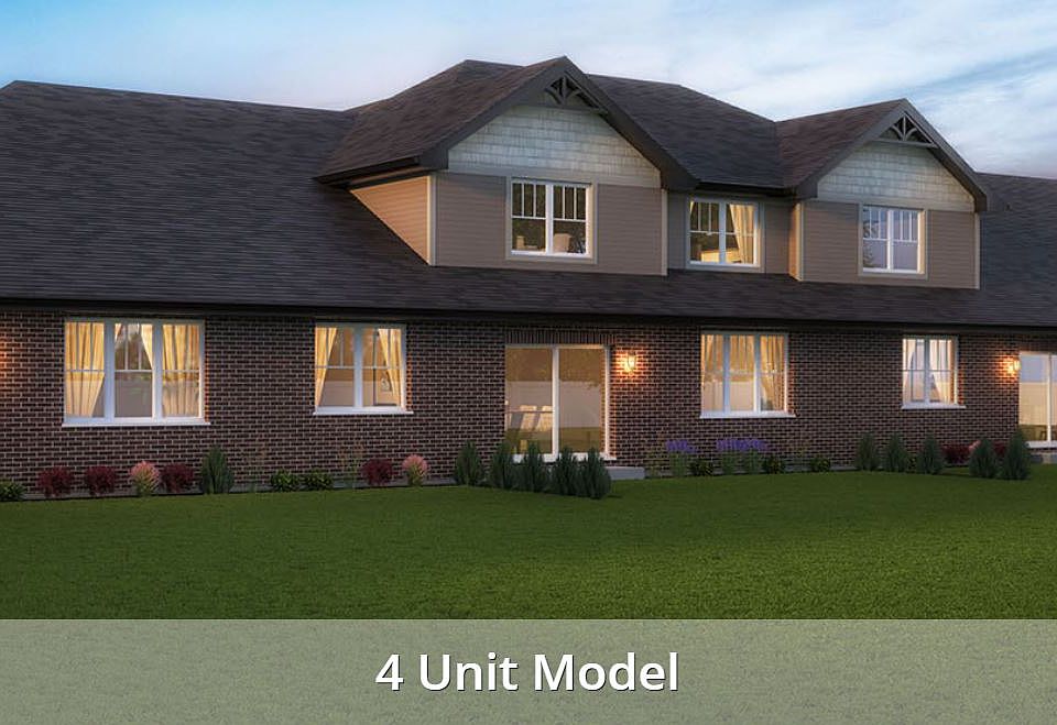 Four Unit Building Rear Elevation