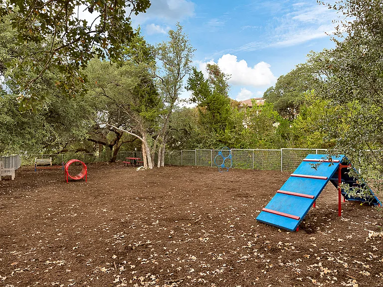 Leash Free Dog Park with Training Equipment