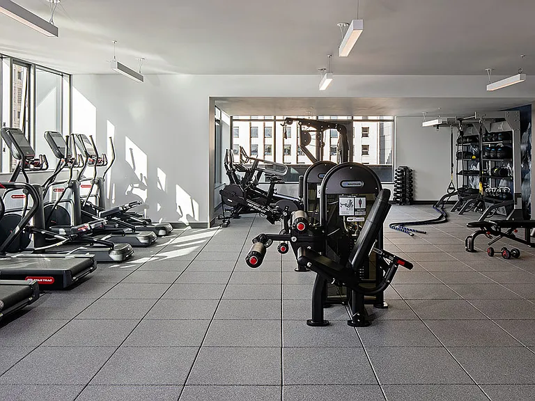 Apartment community Fitness Center at Griffis Seattle Waterfront in Seattle, Washington.