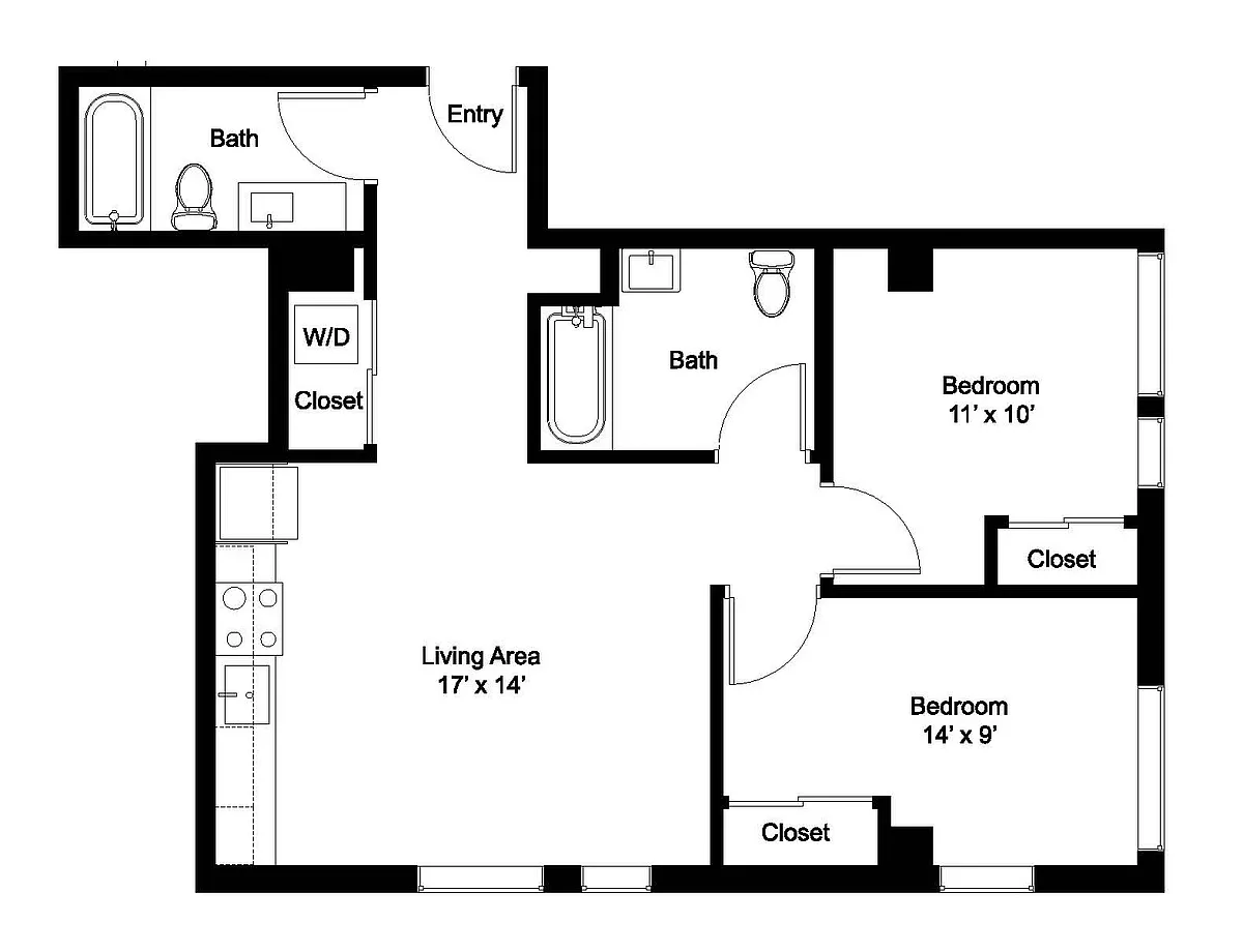 Floor plan 2X2