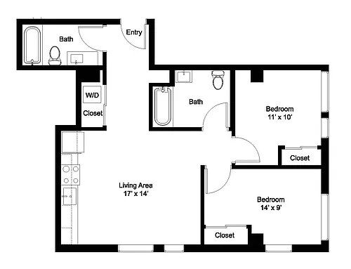 Floor plan 2X2
