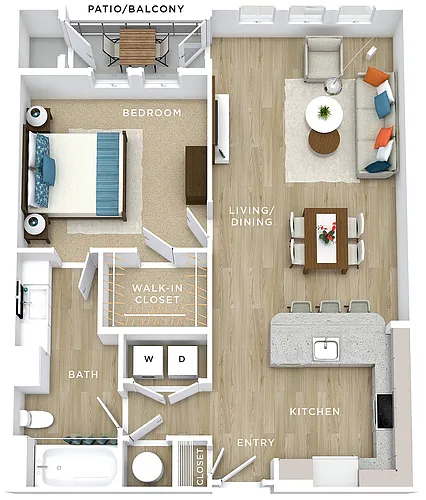 Floor plan 1x1L