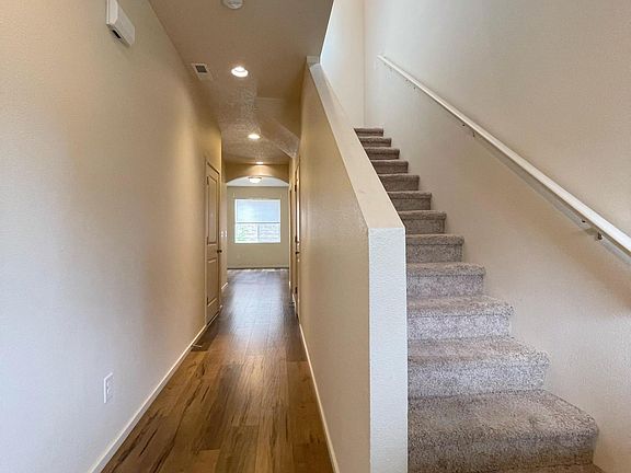 entrance hall way looking toward backyard