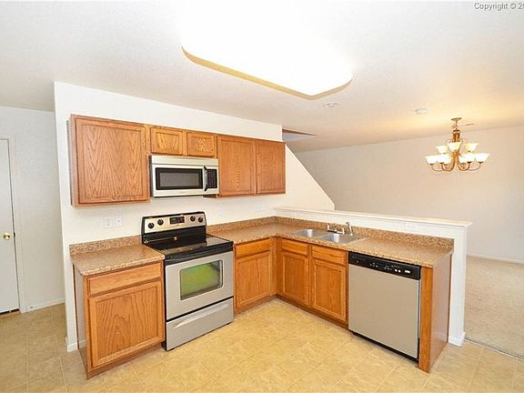 Kitchen appliances included.