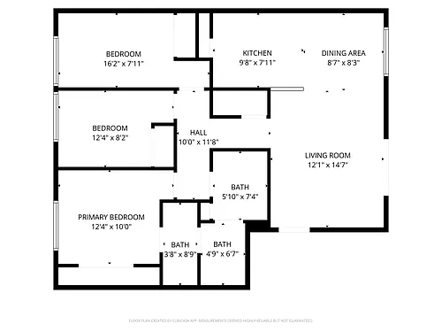 Floor plan 3 Bedroom Flat