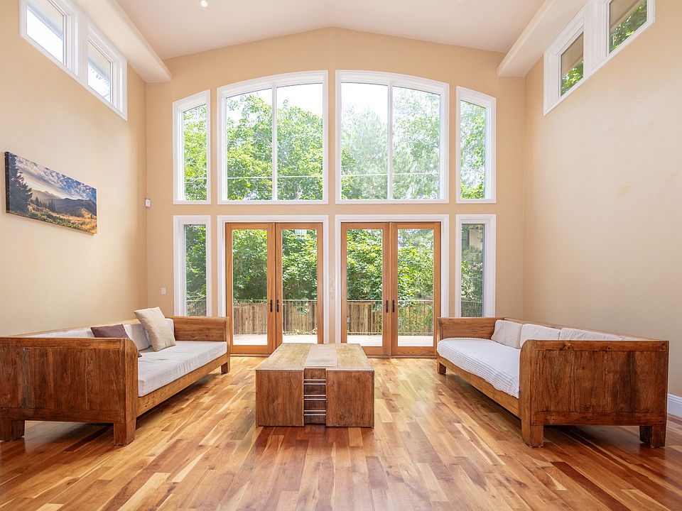 Magnificent wall of windows in living area