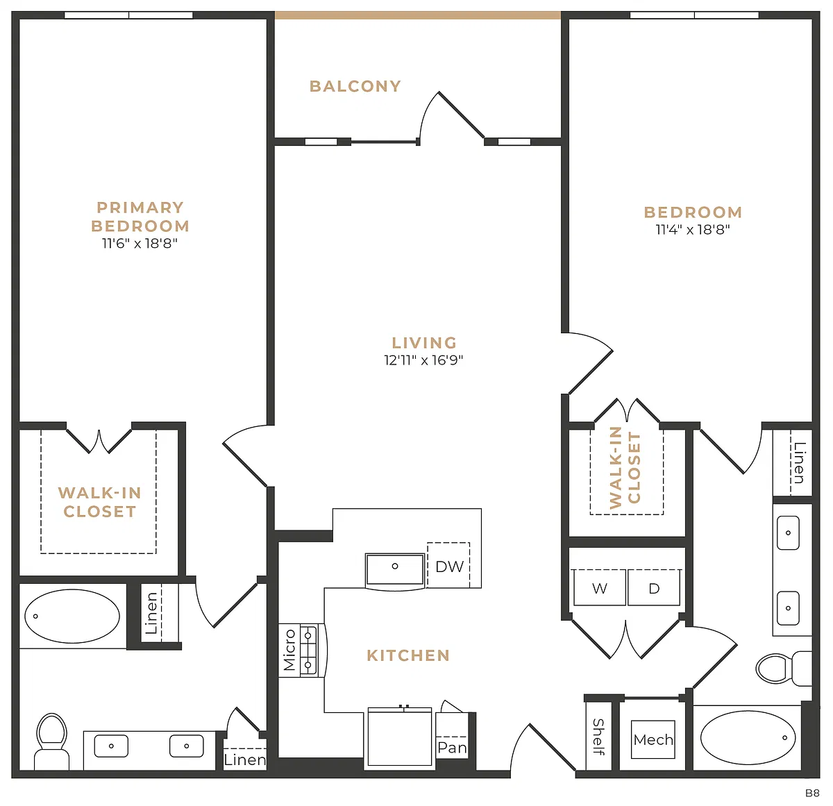 Floor plan B6