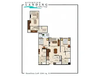 Floor plan Hamilton Loft