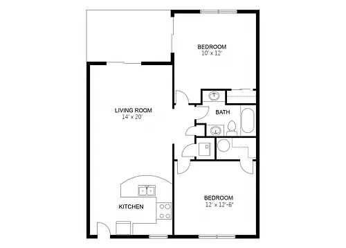 Floor plan Model F